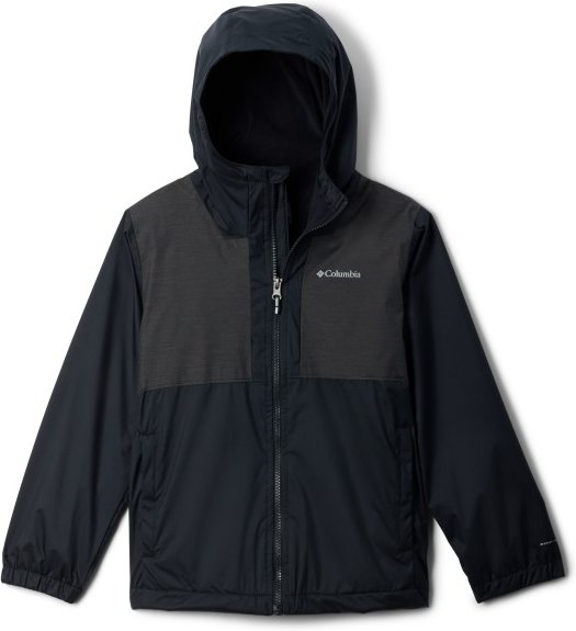 Columbia - Kid's Rainy Trails II Fleece Lined Jacket - Regenjacke Gr M schwarz