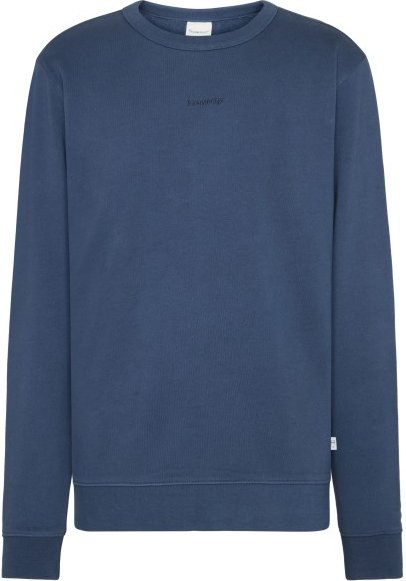 KnowledgeCotton Apparel - Regular Crew Sweat Embroidery - Pullover Gr S blau