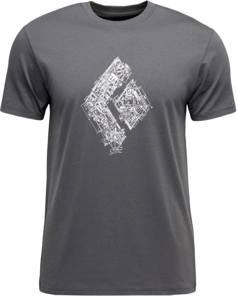 Thumbnail - Black Diamond - Engineered Diamond S/S Tee - T-Shirt Gr XL grau
