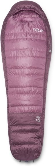 Rab - Women's Alpine -6C / 20F - Daunenschlafsack Gr Long - Body Size: 185 cm iris / dark iris