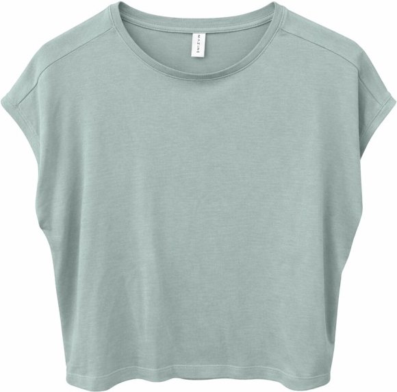 Mazine - Women's Ecovero Viscose Cropped T-Shirt - T-Shirt Gr M grau
