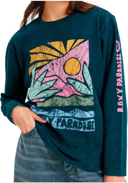 Thumbnail - Roxy - Women's Hangloose Washed L/S - Longsleeve Gr XL blau