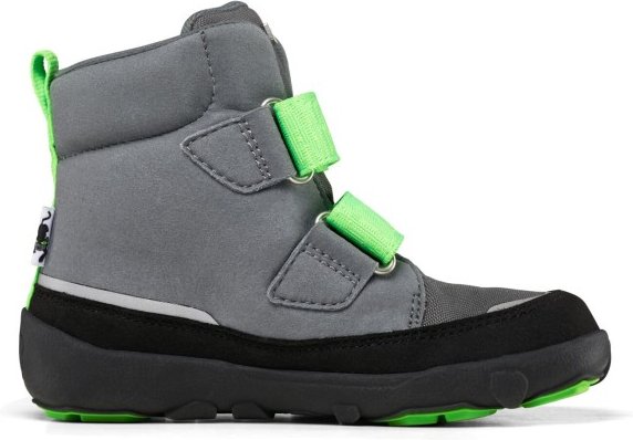 Thumbnail - Affenzahn - Kid's Mid Boot Chamude Comfy - Winterschuhe Gr 32 grau/schwarz