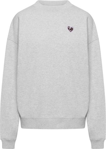 Hey Honey - Women's Sweatshirt Leo Heart - Pullover Gr L grau