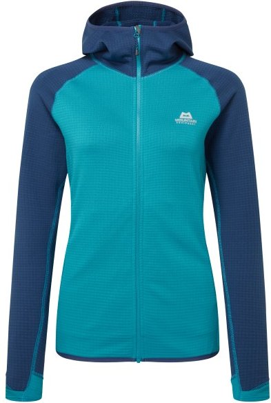 Thumbnail - Mountain Equipment - Women's Eclipse Hooded Jacket - Fleecejacke Gr 40 türkis/blau