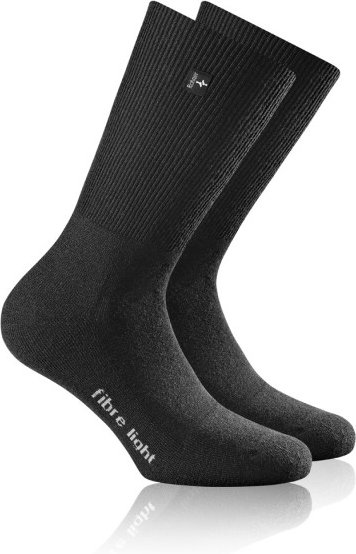 Rohner - Fibre Light supeR - Wandersocken Gr 42-44 - L schwarz