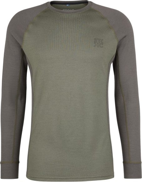 Stoic - Merino240 BengtSt. L/S - Merinounterwäsche Gr 4XL grau/oliv