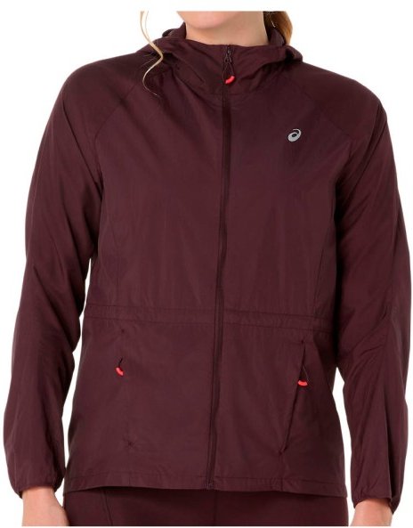 Asics - Women's Road Packable Jacket - Laufjacke Gr S rot