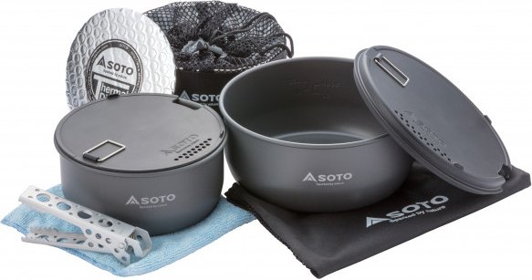 Soto - Navigator Cook Set - Topf Gr 1,3 l + 1,8 l grau