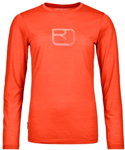 Ortovox - Women's 150 Cool Mountain Silhouette L/S - Merinoshirt Gr M rot