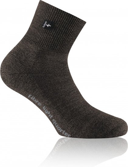 Rohner - Fibre Light Quarter - Multifunktionssocken Gr 36-38 schwarz
