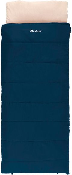Outwell - Contour Lux - Kunstfaserschlafsack Gr 220 x 85 cm blau