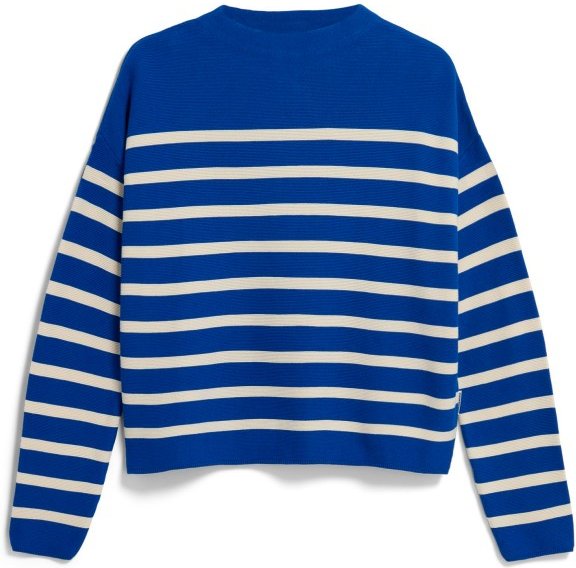 ARMEDANGELS - Women's Merinaa Stripes Knit Sweater - Pullover Gr XL blau