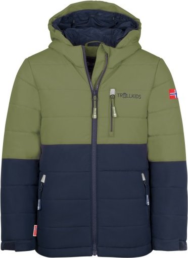 Trollkids - Kid's Hemsedal Snow Jacket XT - Skijacke Gr 152 blau/oliv