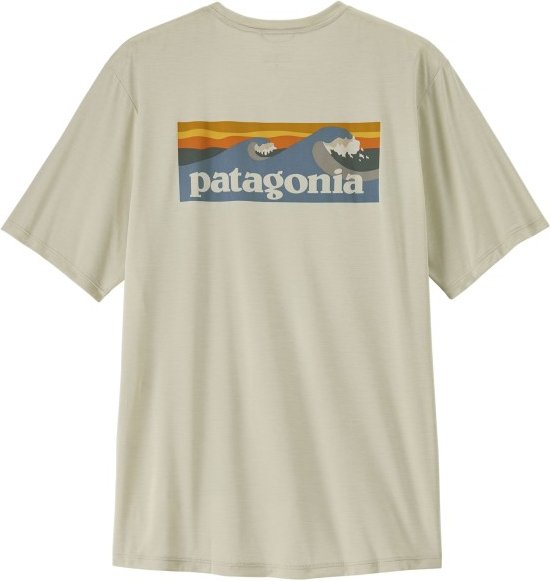 Patagonia - Cap Cool Daily Shirt Boardshort Logo - Funktionsshirt Gr XS beige