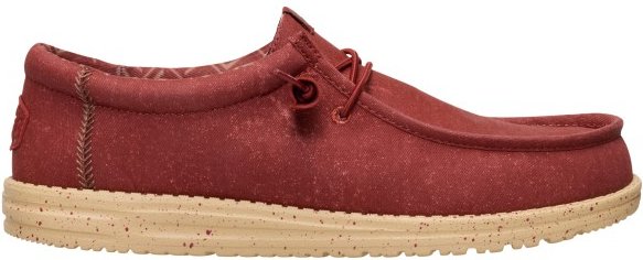 HeyDude - Wally Canvas - Sneaker Gr 45 rot/ boulder tan