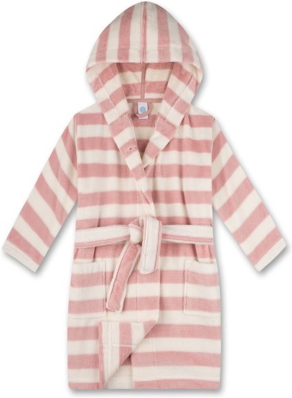 Sanetta - Kid's Bathrobe Stripe 233054 - Bademantel Gr 104 rosa