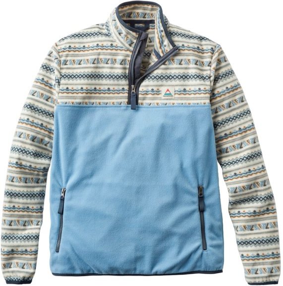 Passenger - Set Off Recycled Polar 1/4 Zip Fleece - Fleecejacke Gr XXL blau/grau