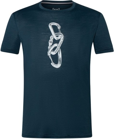 super.natural - Carabineri Tee - Merinoshirt Gr 56 - XXL blau