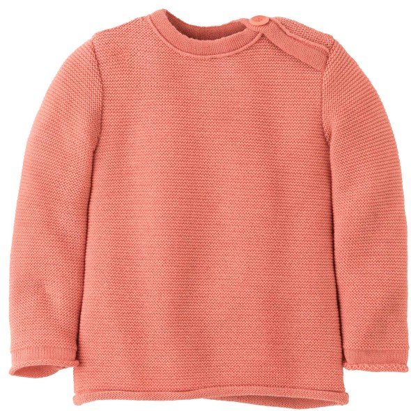 disana - Kid's Melange-Pullover - Merinopullover Gr 62/68 rot