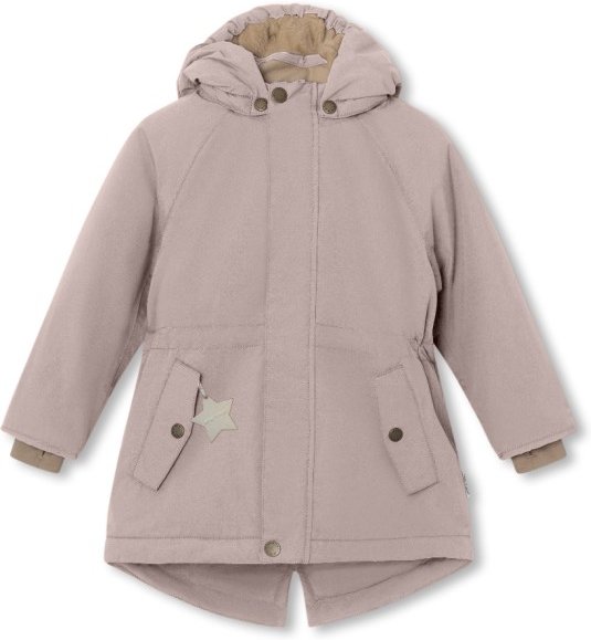 Thumbnail - Mini A Ture - Kid's Matvikania Fleece Lined Winter Jacket - Parka Gr 140 grau