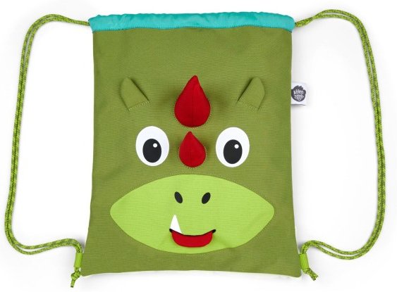 Affenzahn - Kid's Sportbeutel Drache - Kinderrucksack grün
