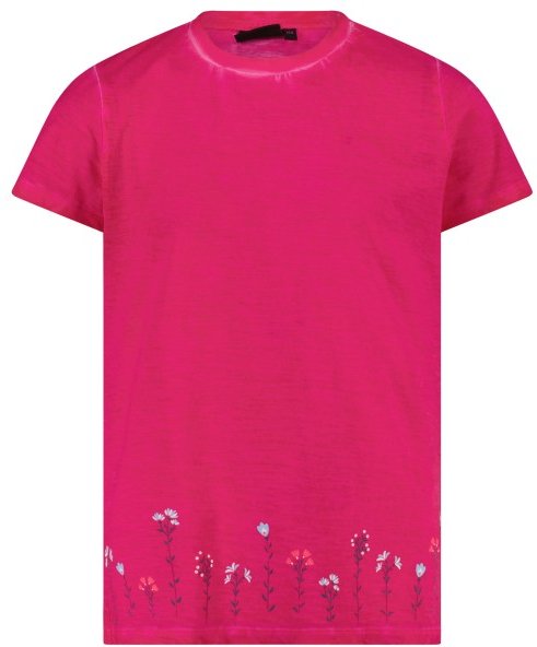 CMP - Girl's Slub Jersey T-Shirt - T-Shirt Gr 128 rosa
