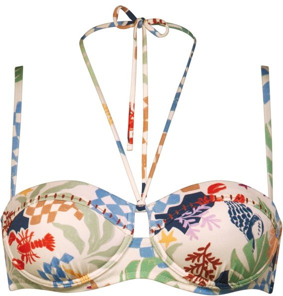 Watercult - Women's Seaside Tales Bikini Top 7132 - Bikini-Top Gr 44 - B weiß