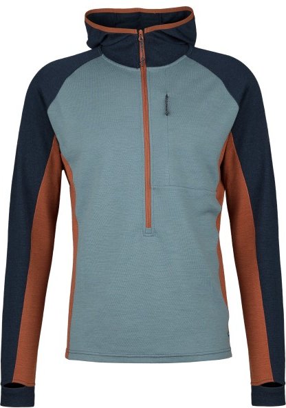 Stoic - Merino260 StadjanSt. 3/4 Zip w. Hood - Merinohoodie Gr XS türkis