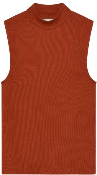 KnowledgeCotton Apparel - Women's High Neck Rib Top - Top Gr M rot