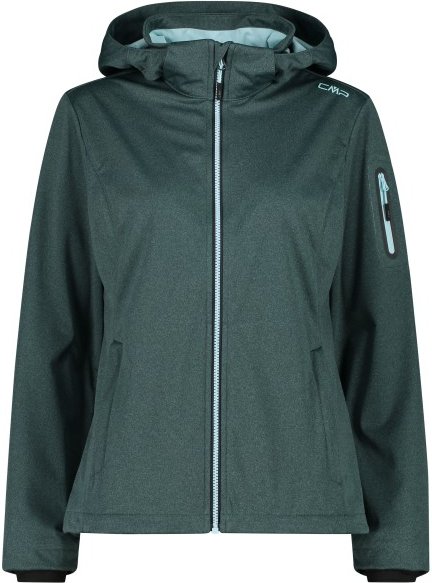 Thumbnail - CMP - Women's Light Softshell Jacket Zip Hood - Softshelljacke Gr 38 blau