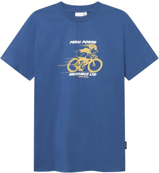 DEDICATED - T-Shirt Stockholm Pedal Power - T-Shirt Gr S blau
