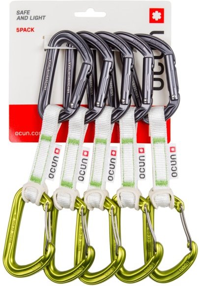 Ocun - Hawk QD Combi Bio-Dyn-Ring 15 mm - Express-Set Gr 10 cm weiß