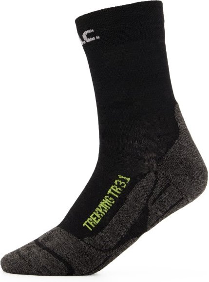 P.A.C. - Kid's Trekking Light - Wandersocken Gr 23-26 schwarz