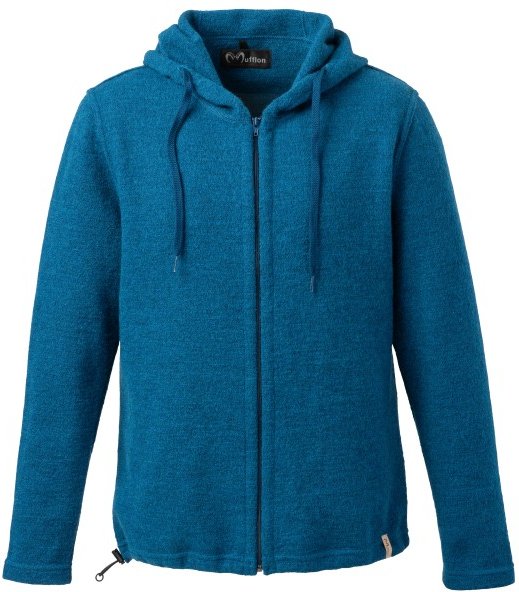 Thumbnail - Mufflon - Kian - Merinohoodie Gr S blau