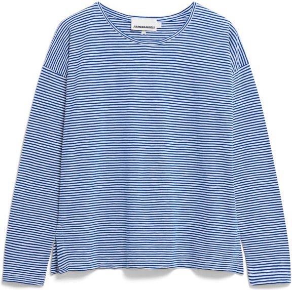 ARMEDANGELS - Women's Xianaa Lovely Stripes - Longsleeve Gr L blau