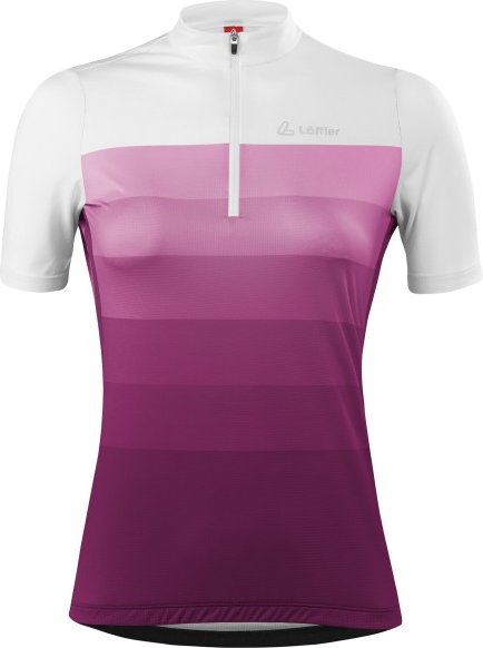 Löffler - Women's Bike Jersey Half-Zip Rainbow Mid - Radtrikot Gr 46 lila