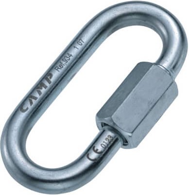 C.A.M.P. - Oval Quick Link - Schraubglied (verzinkt) Gr 8 mm