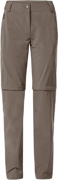 Thumbnail - Vaude - Women's Farley Stretch Zip Off T-Zip Pants II - Trekkinghose Gr 46 - Regular grau/braun