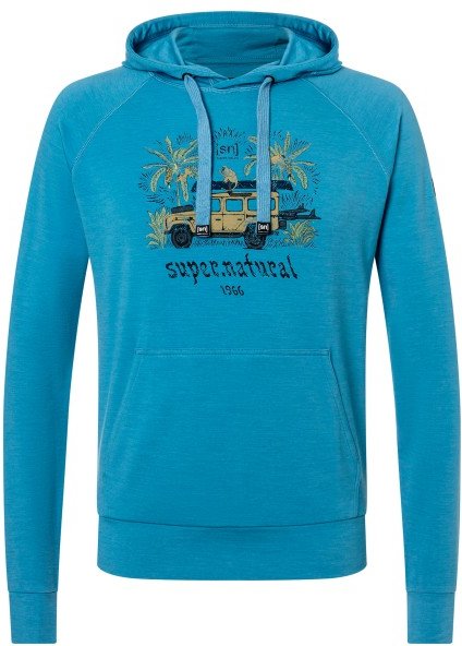 super.natural - Tropicar Hoodie - Hoodie Gr S blau