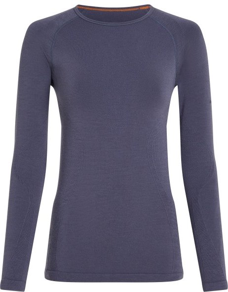 Icebreaker - Women's Merino 260 Zoneknit Seamless L/S Crewe - Merinounterwäsche Gr XS blau