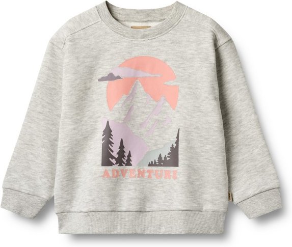 Thumbnail - WHEAT - Kid's L/S Ellis - Pullover Gr 128 grau