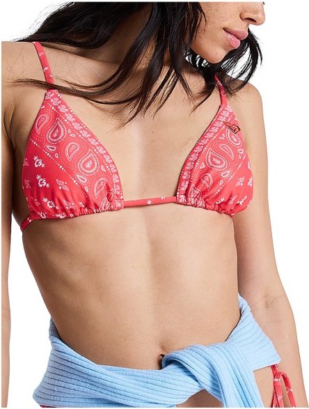 Roxy - Women's Beach Bandana Tiki Tri - Bikini-Top Gr M rosa