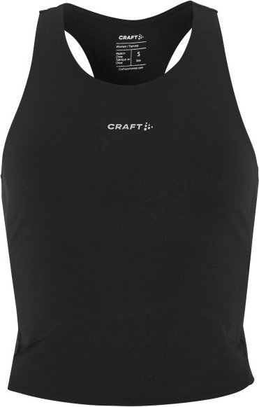 Craft - Women's Hypervent Cropped Pocket Singlet - Laufshirt Gr XL schwarz