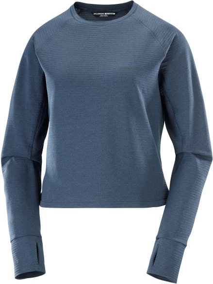 Salomon - Women's Sntial Lightwarm Crew Neck - Fleecepullover Gr XS blau