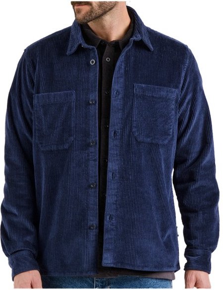 DEDICATED - Shirt Kil Corduroy - Hemd Gr XL blau