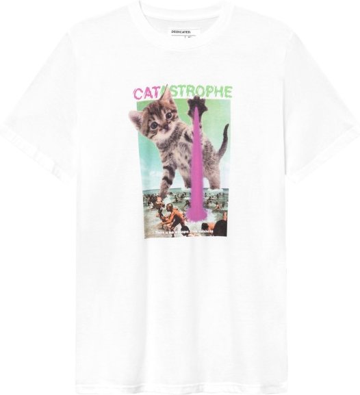 DEDICATED - T-Shirt Stockholm Catastrophe - T-Shirt Gr M weiß