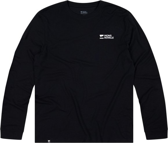 Mons Royale - Icon Merino Long Sleeve - Merinoshirt Gr L schwarz