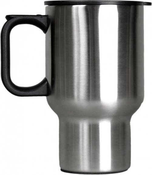 Basic Nature - Edelstahl Thermobecher Auto - Becher Gr 0,45 l grau