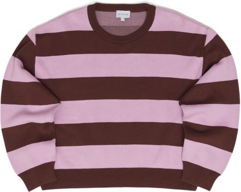 Mazine - Women's Striped Jacquard Knit Jumper - Pullover Gr XS braun/lila